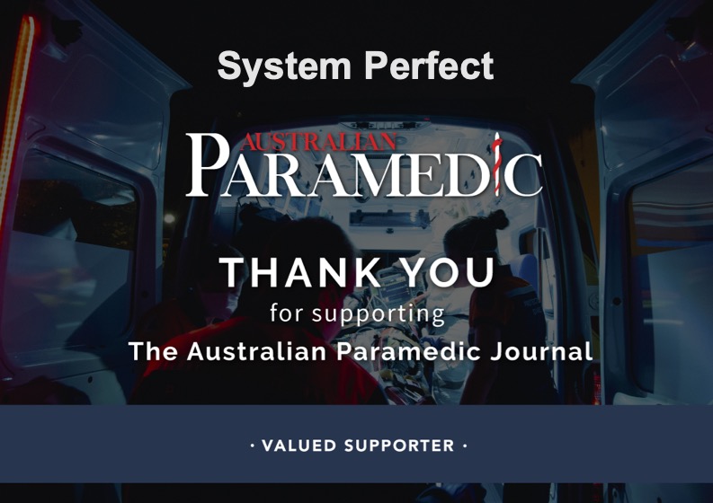 System Perfect supporting Australian Paramedic